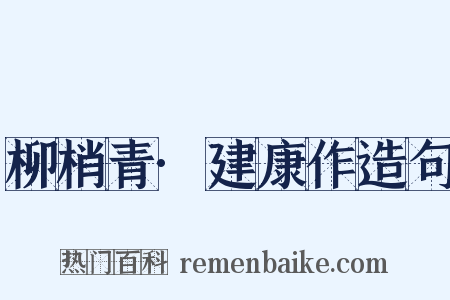 柳梢青·建康作造句是什么意思的图片